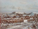 1074 Somerset winter, Cadbury Castle 8 x 10 inches (click to enlarge)