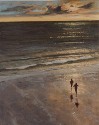 1097 Wave curl, Green and Gold 30 x 24 inches (click to enlarge)
